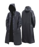 Sleek Black Raincoat