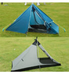 Various Open Tipi Camping Tents
