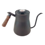 Solid wood handle coffee kettle